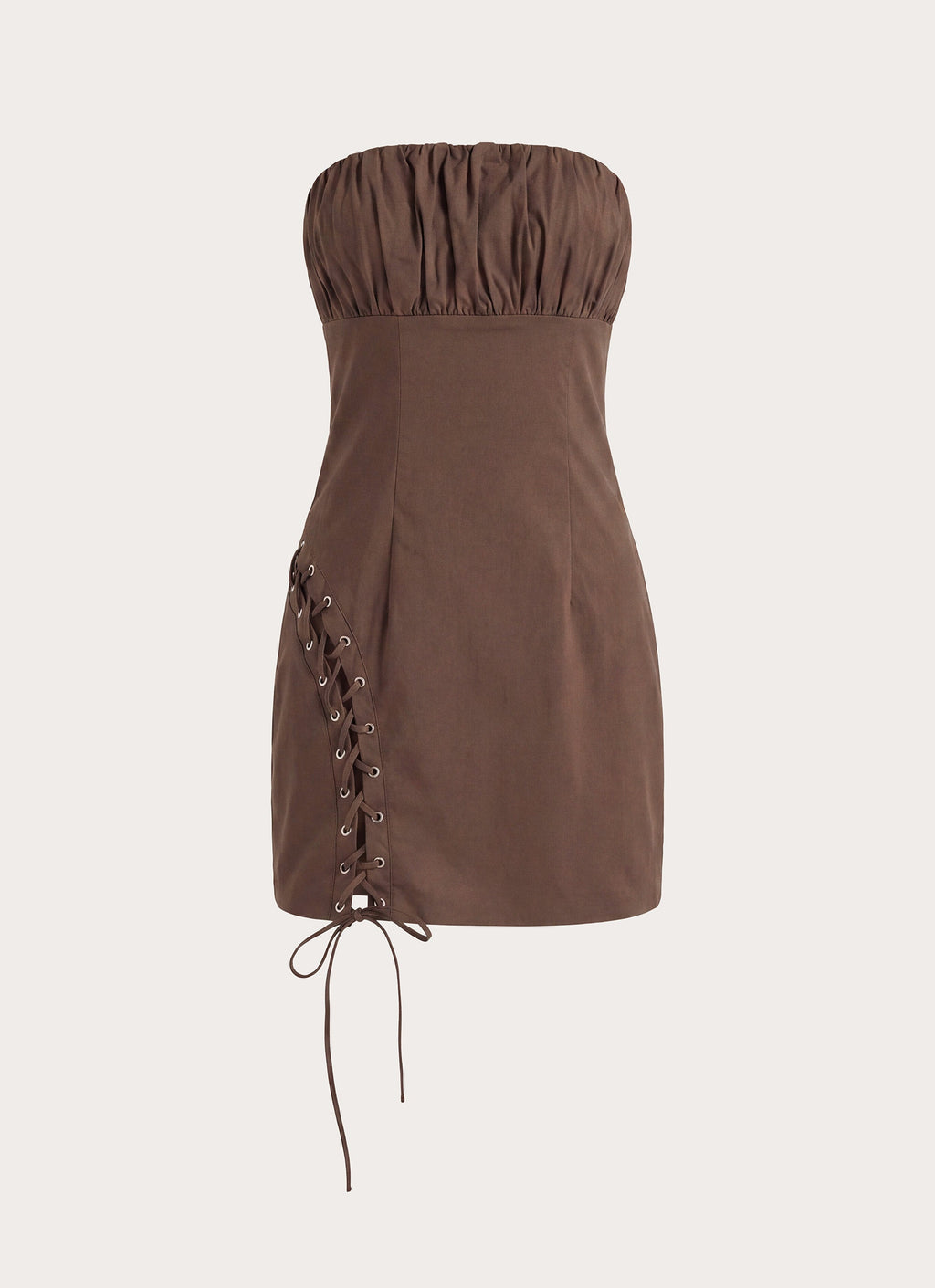Akirra Mini Dress - Ash Brown