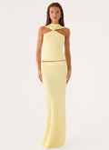 Amarah Knit Maxi Skirt - Yellow