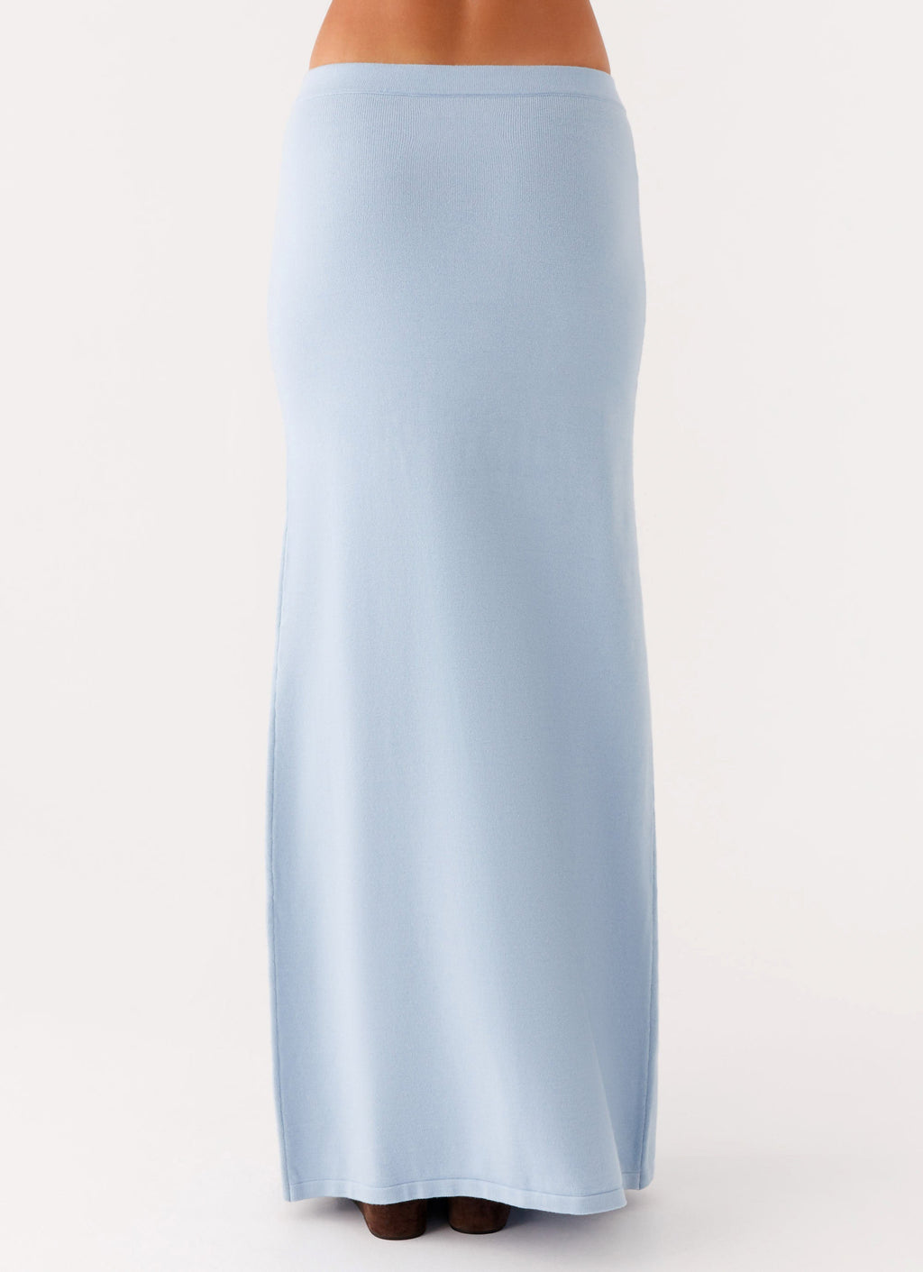Anastasia Knit Maxi Skirt - Blue