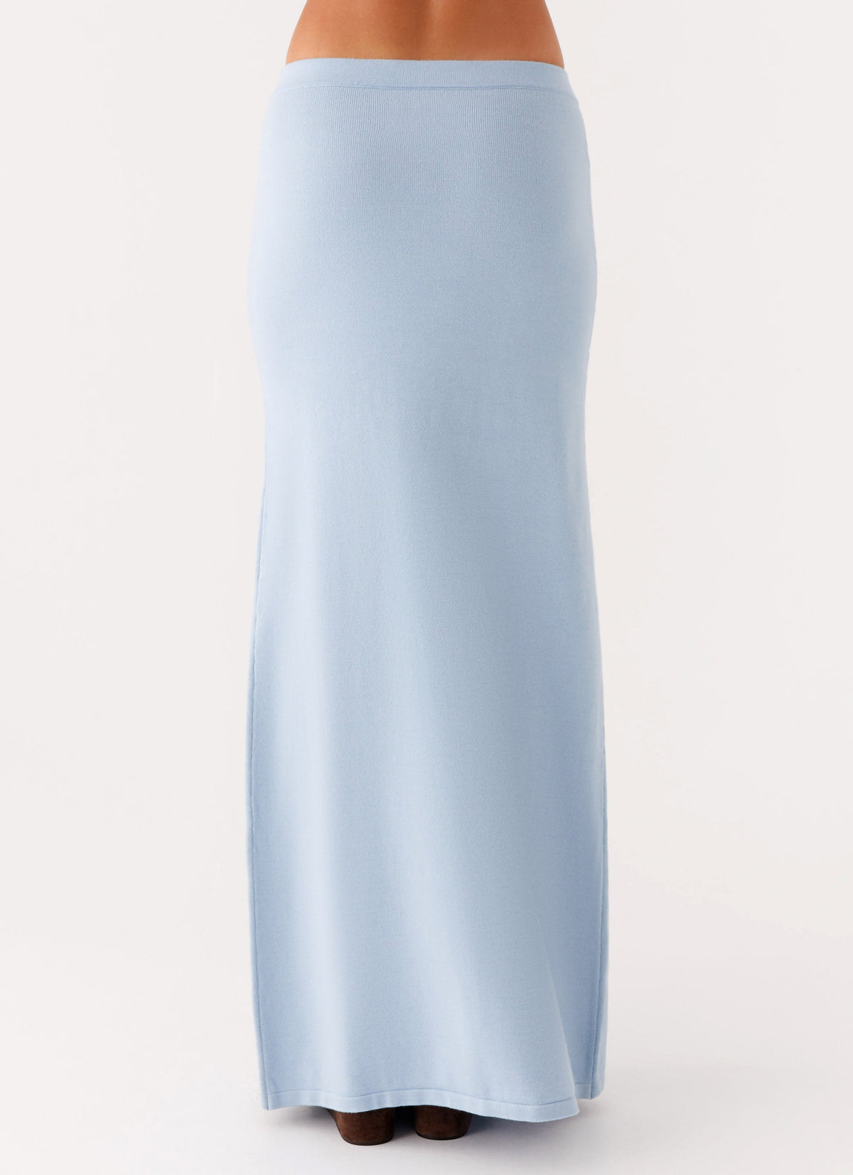 Anastasia Knit Maxi Skirt - Blue