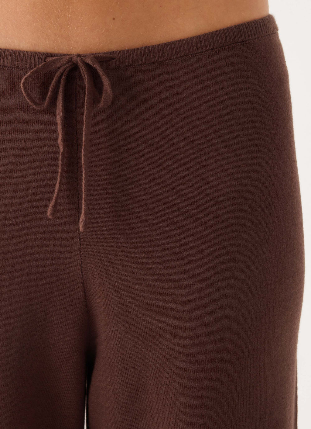 Aviara Knit Low Rise Pant - Chocolate