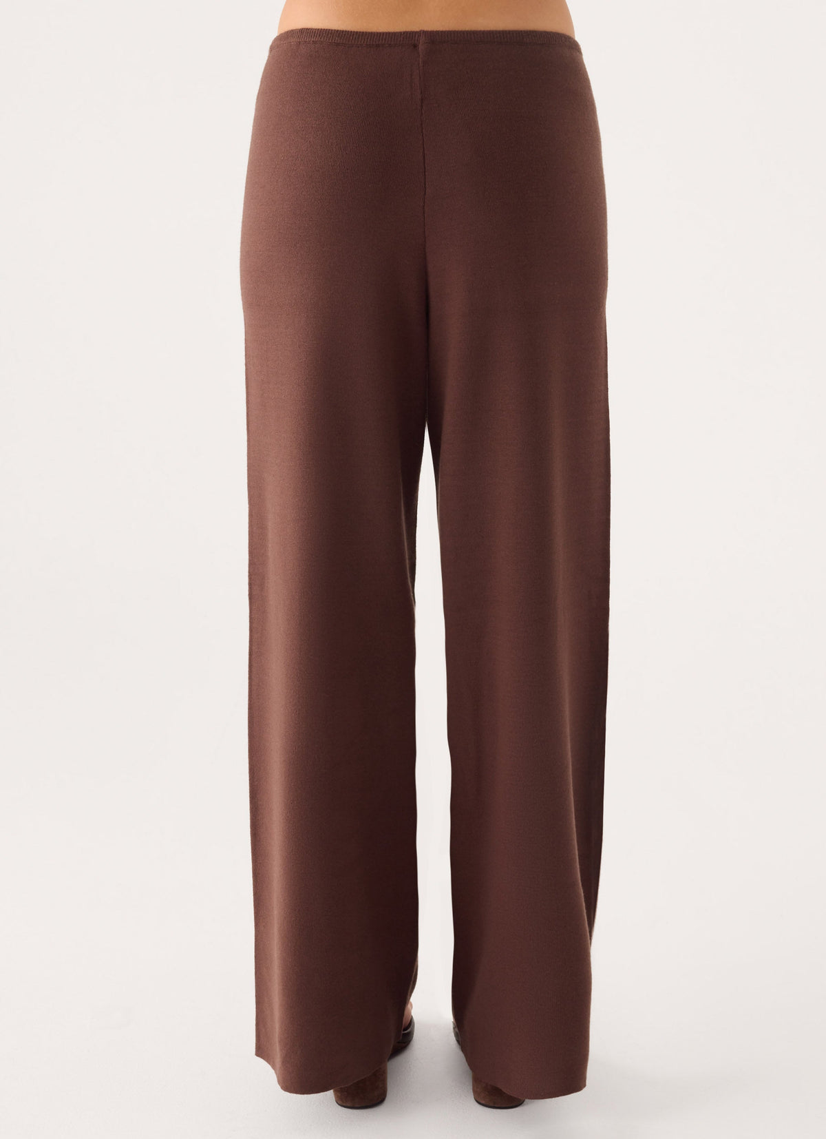 Aviara Knit Low Rise Pant - Chocolate