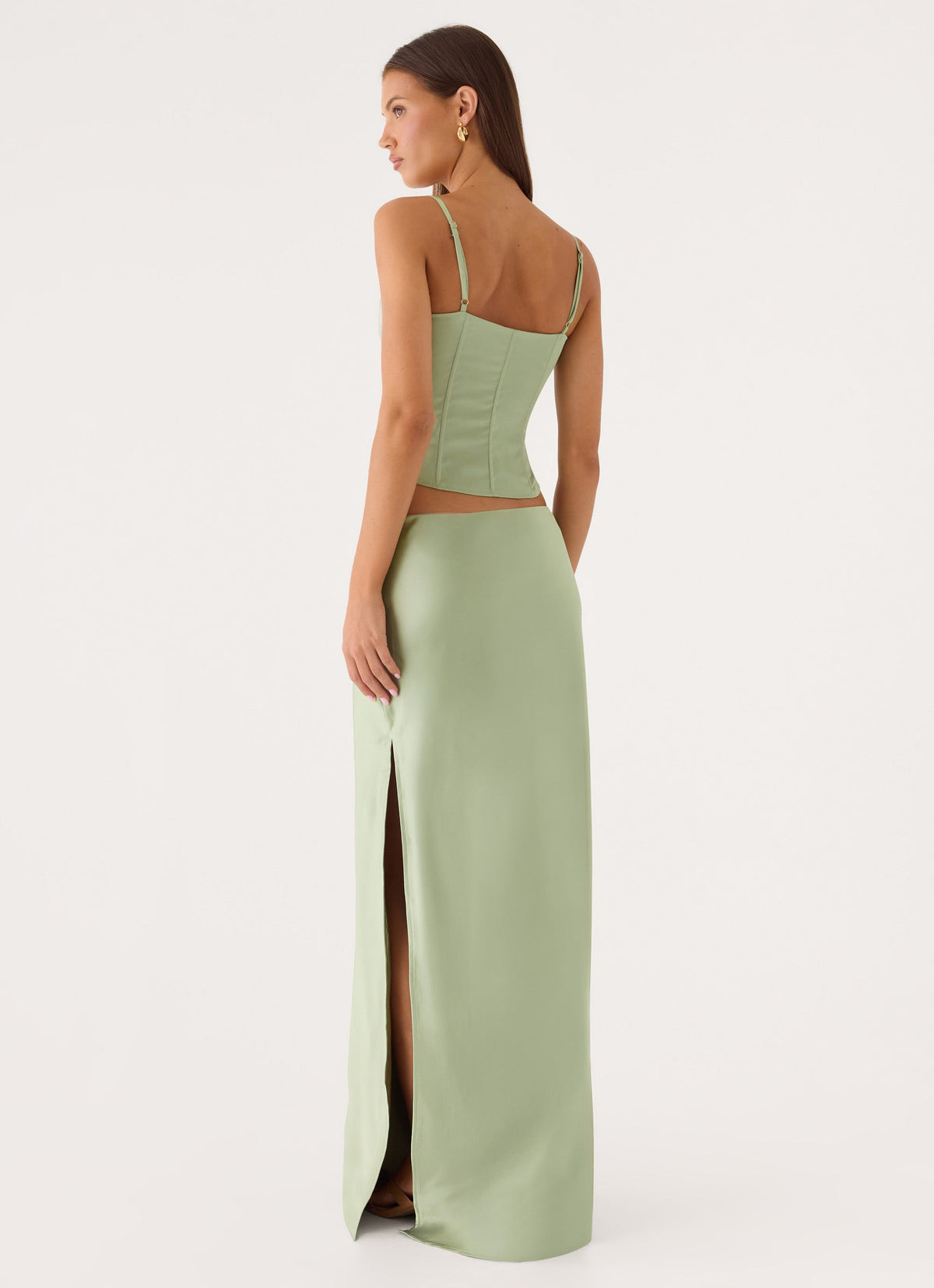 Belle Chime Maxi Skirt - Sage