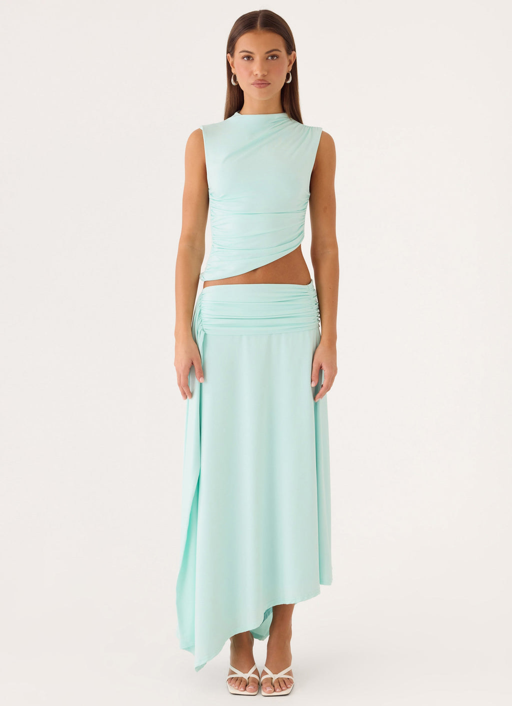 Briege Maxi Skirt - Aqua