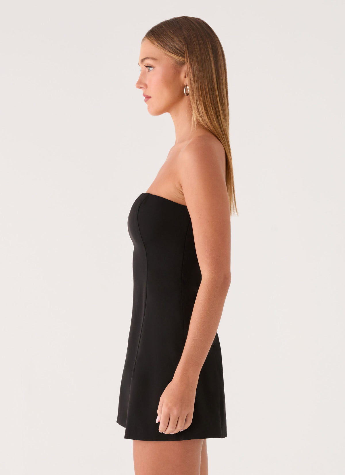 Della Strapless Mini Dress - Black