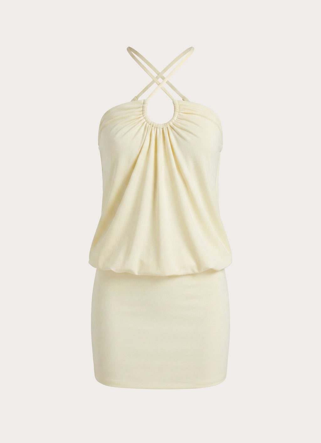 Etta Halter Mini Dress - Yellow