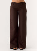 Hot As Ice Low Rise Pants - Chocolate