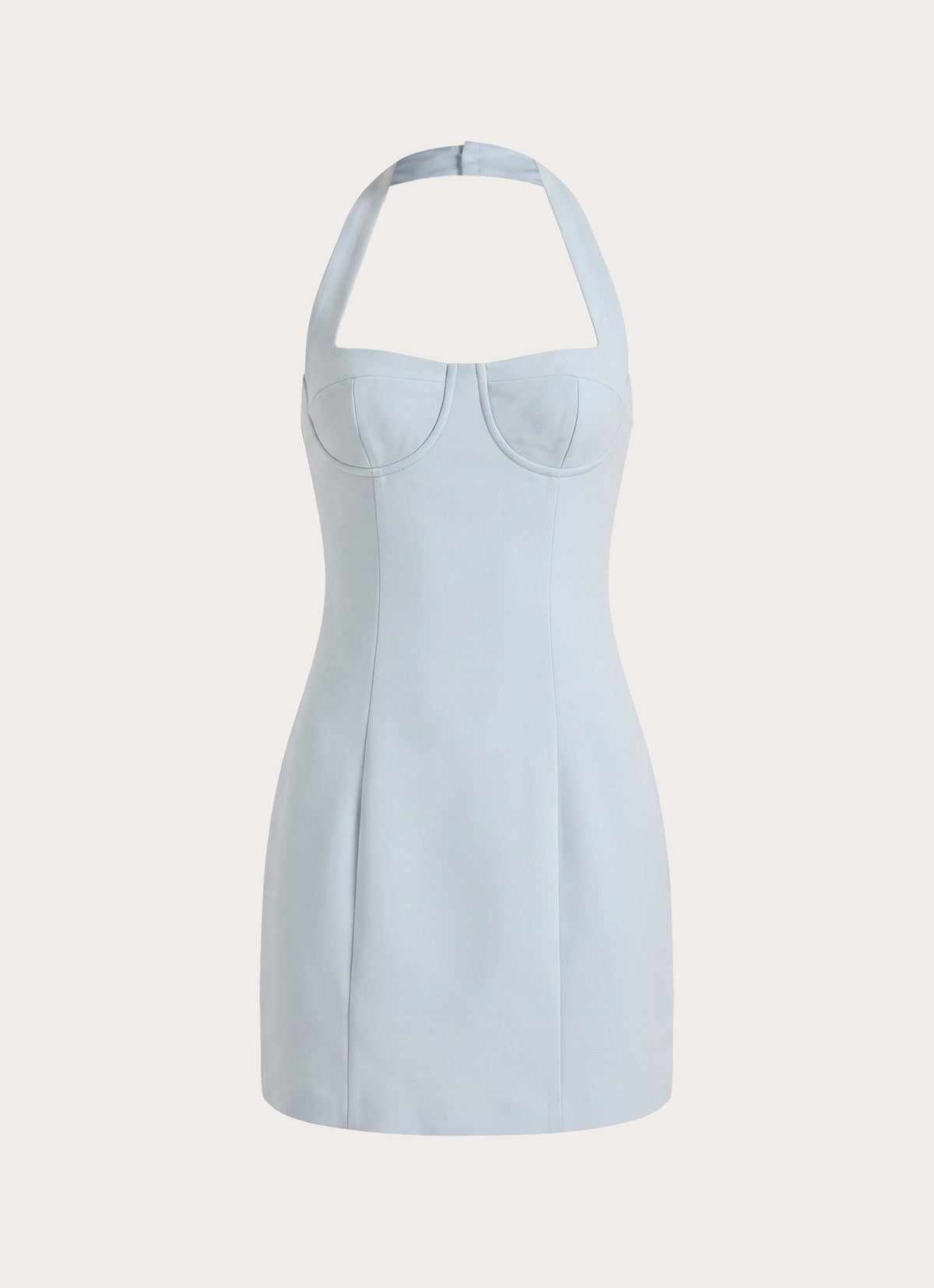 Indira Halter Mini Dress - Blue