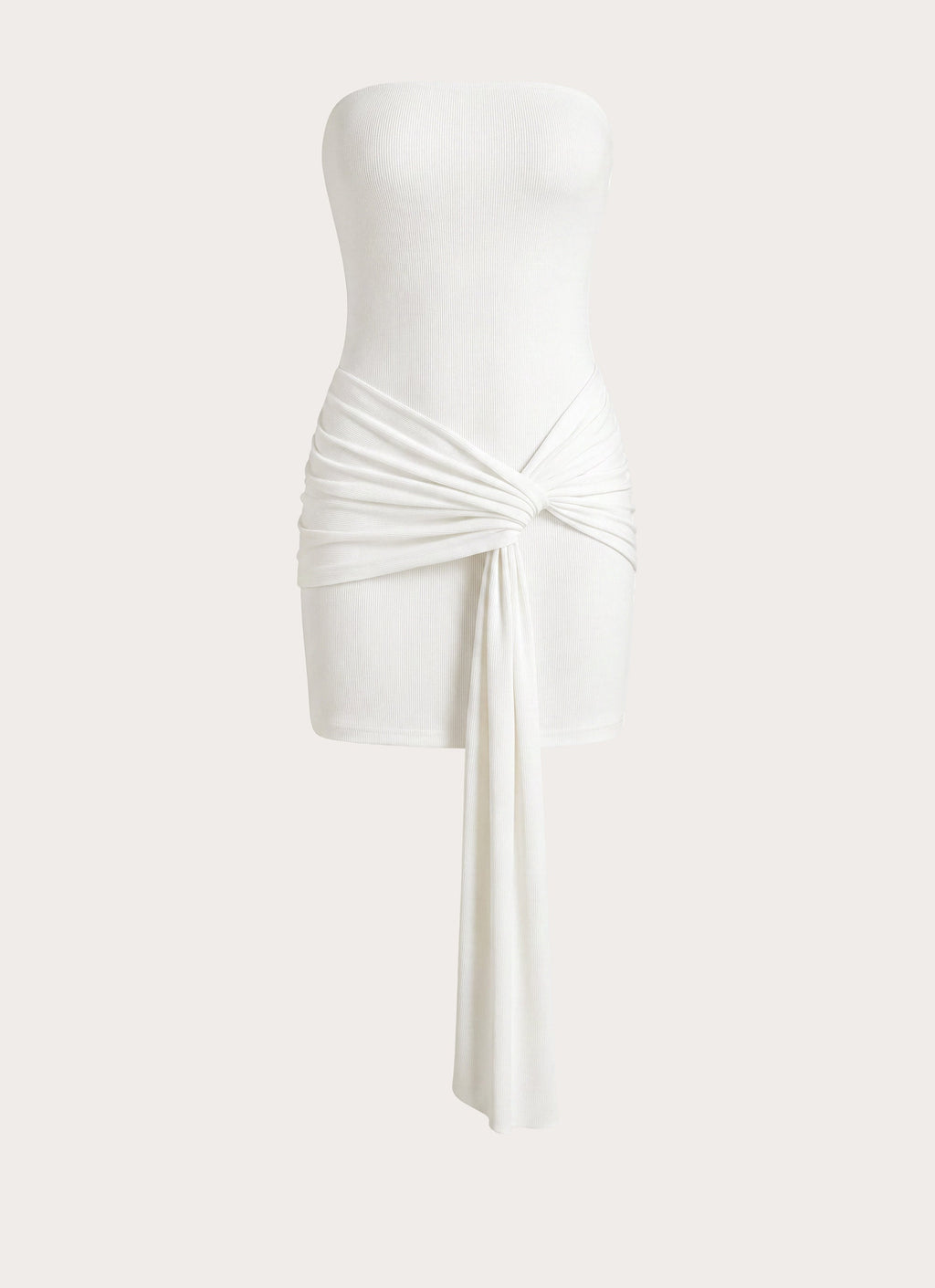 Jiliana Strapless Mini Dress - White