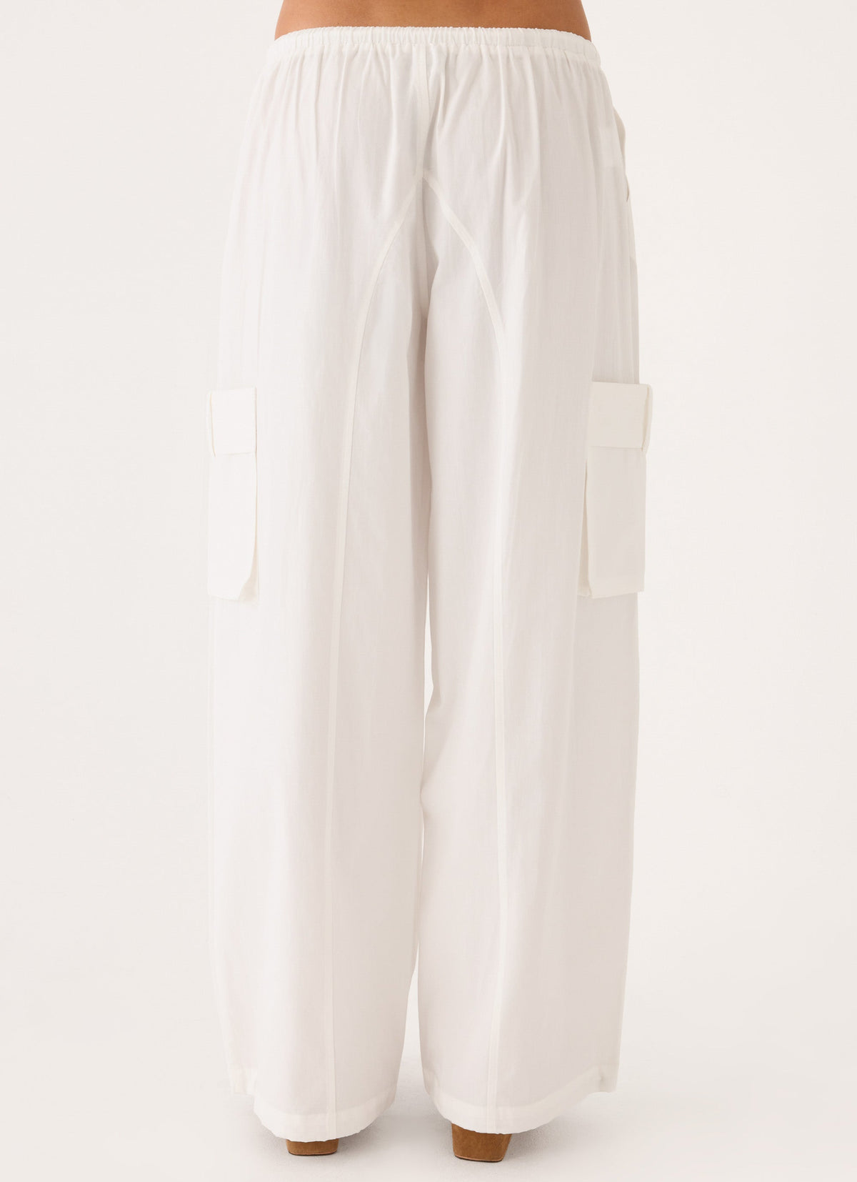 Kynzi Cargo Pants - White