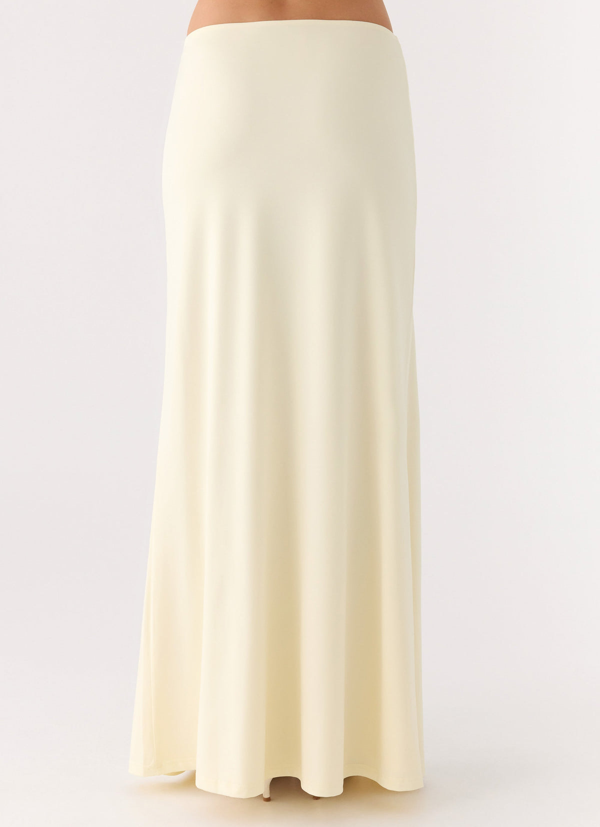 Like A Flower Maxi Skirt - Lemon Yellow