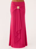 Miyah Maxi Skirt - Berry