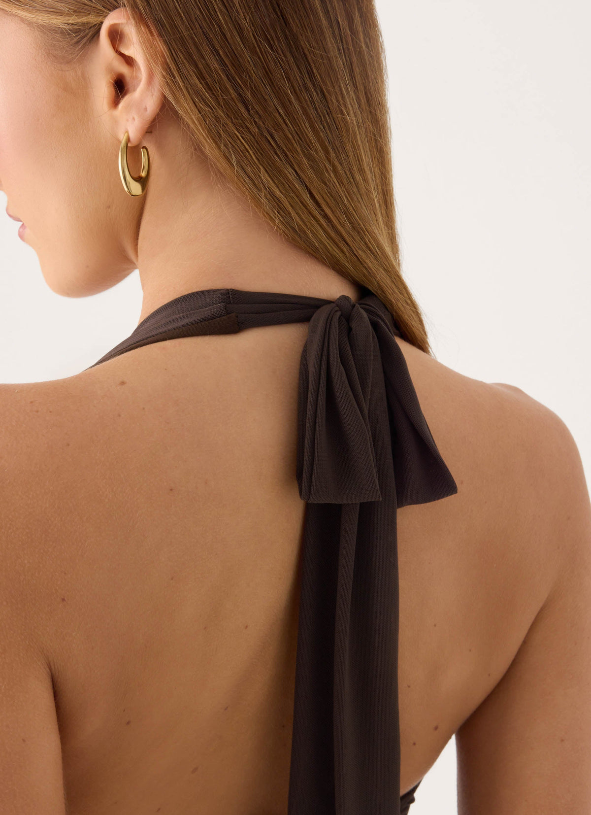 Myrhee Mini Dress - Chocolate