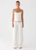 Samuel Low Rise Suiting Pants - White