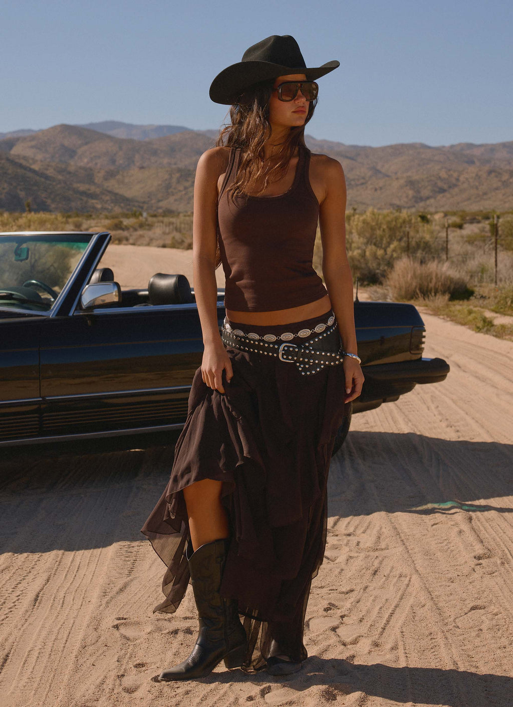 Silvanna Maxi Skirt - Chocolate