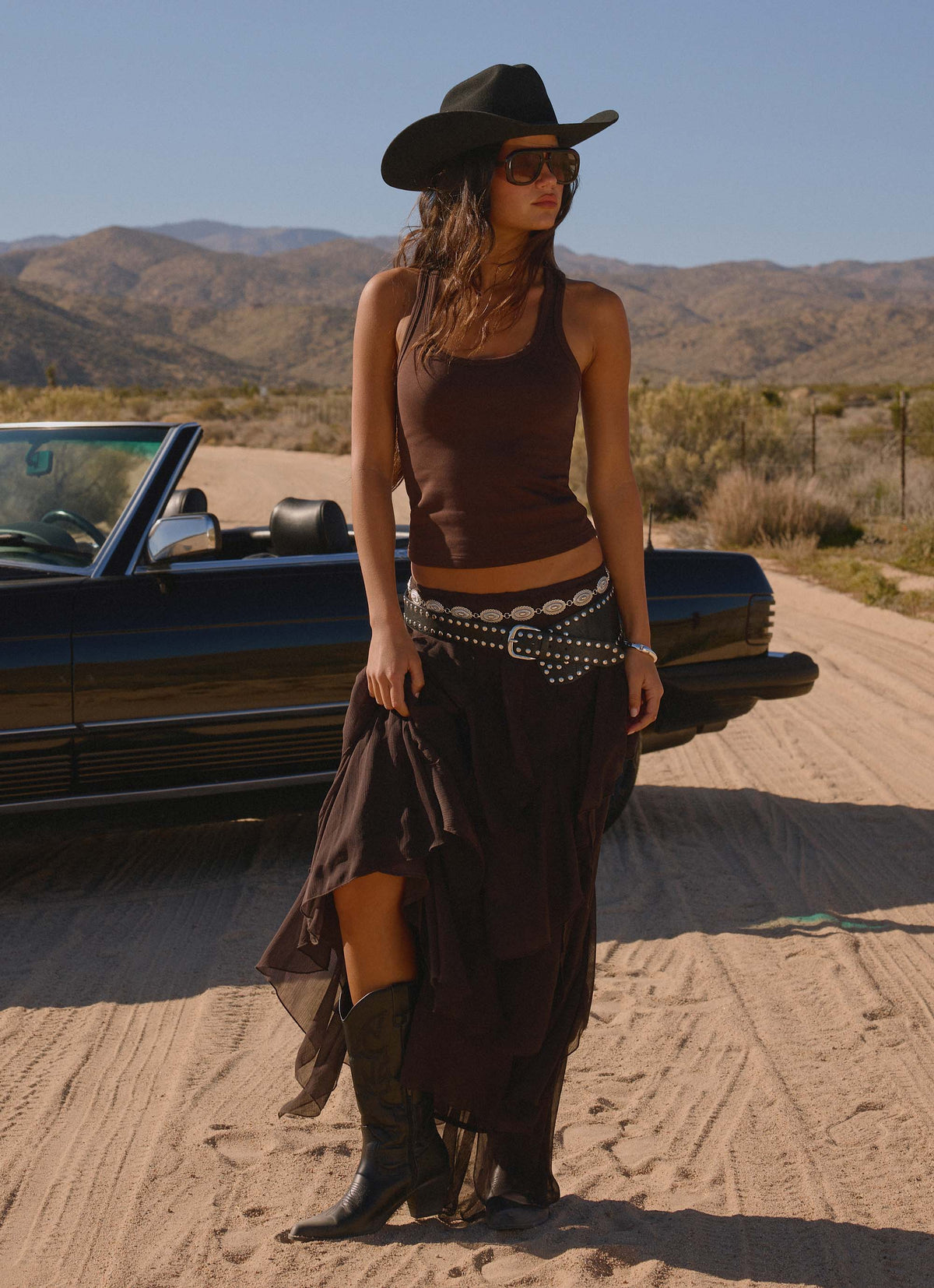 Silvanna Maxi Skirt - Chocolate