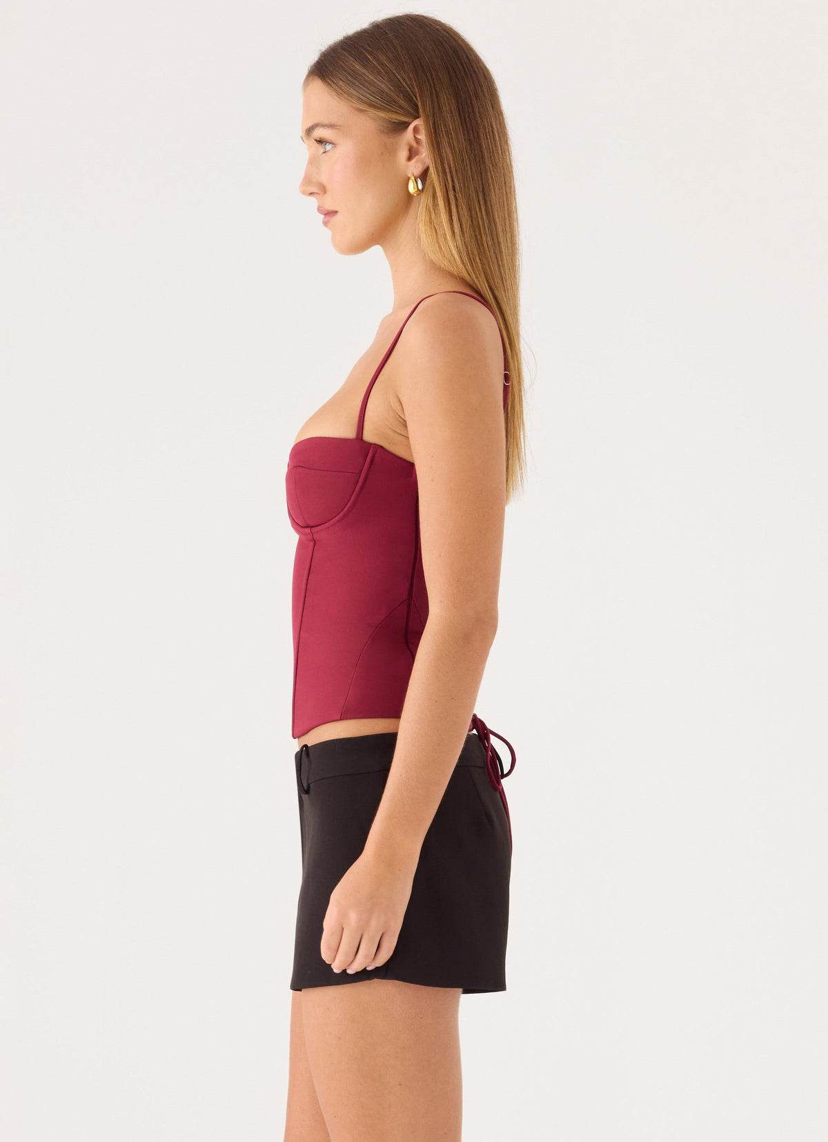 Tayana Corset Top - Merlot