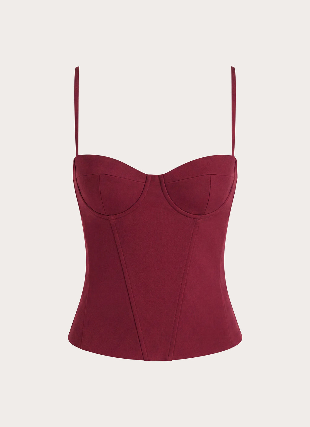 Tayana Corset Top - Merlot