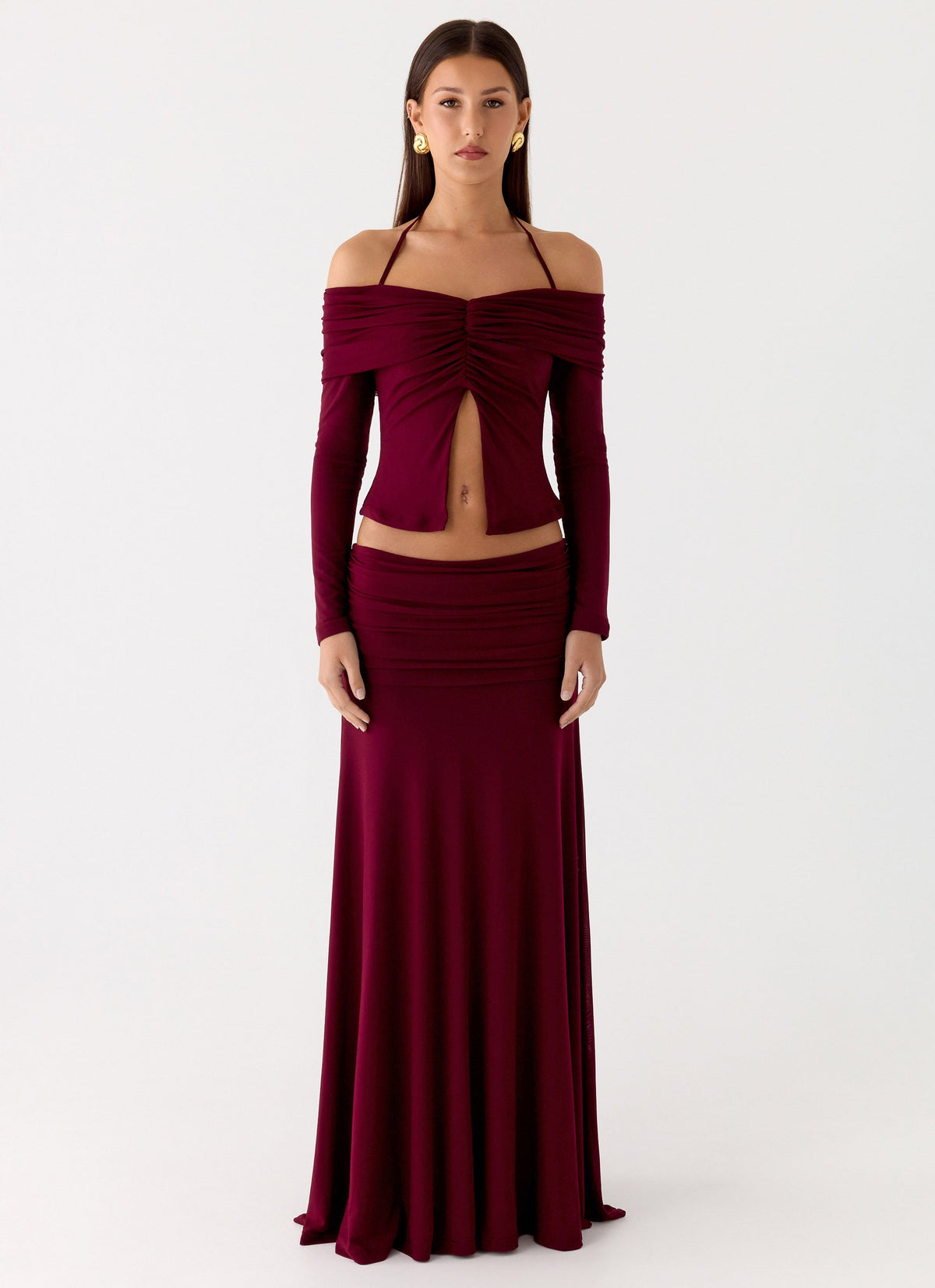 Thorness Maxi Skirt - Plum
