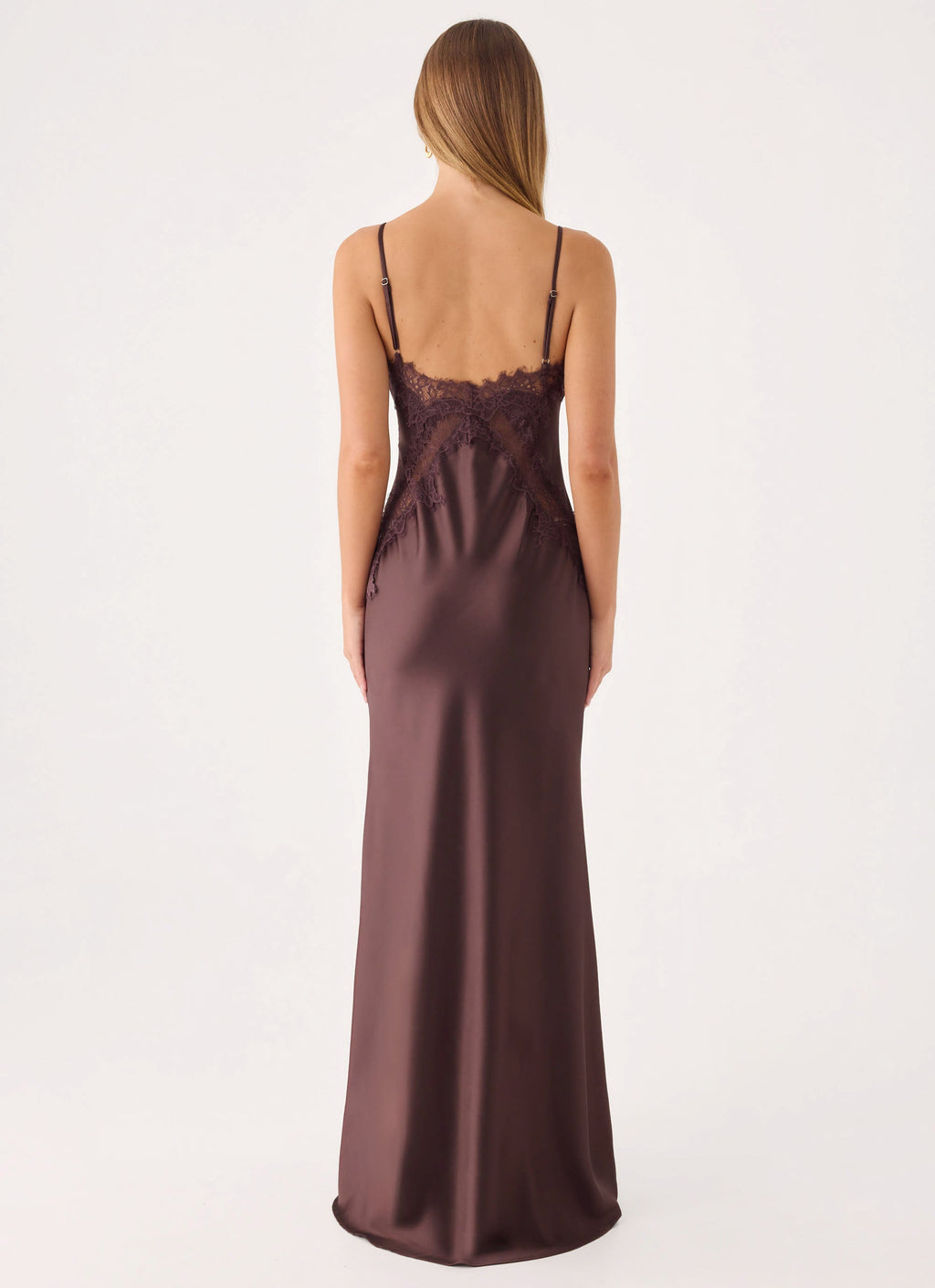 Winona Night Slip Dress - Chocolate