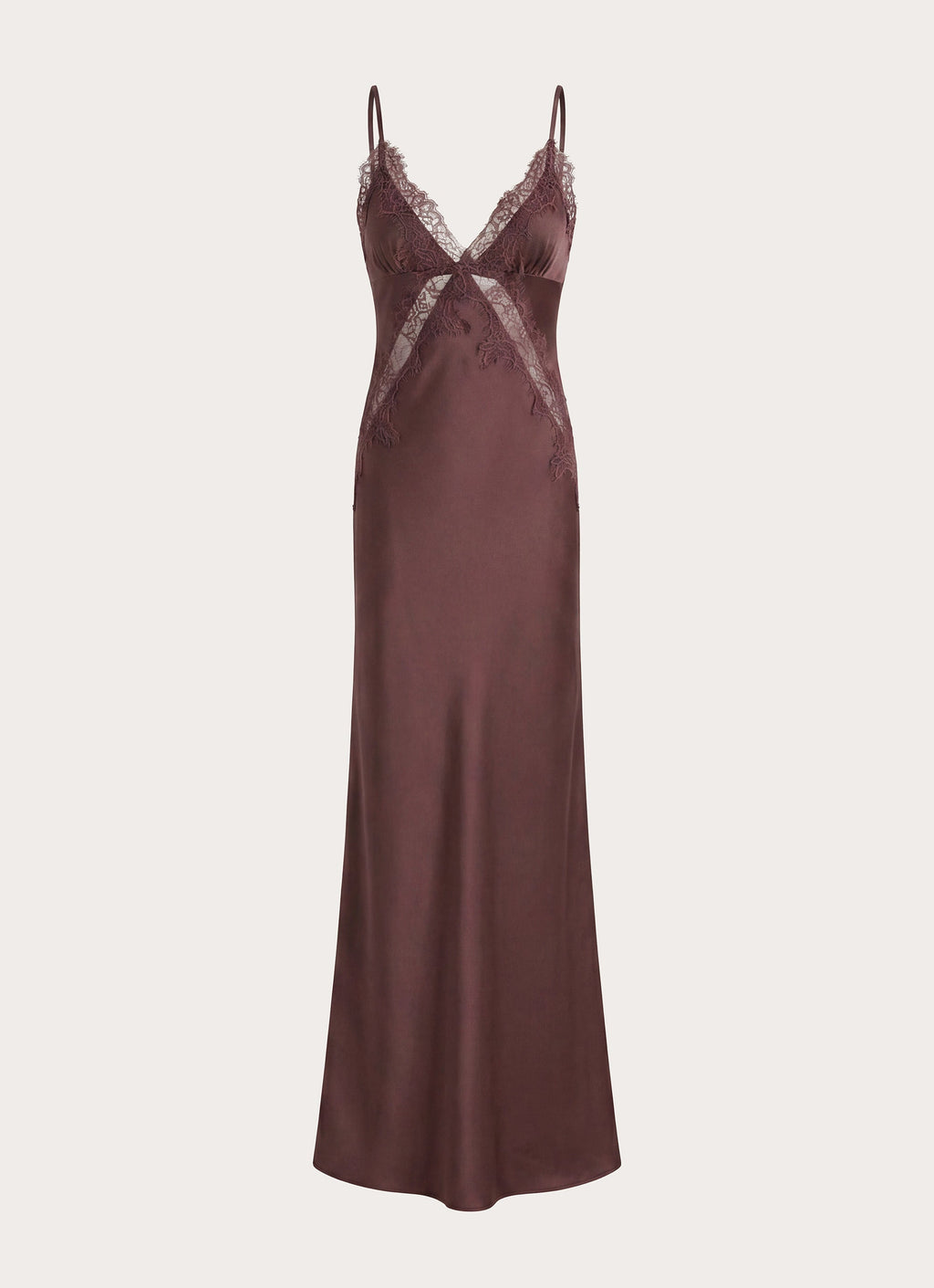 Winona Night Slip Dress - Chocolate