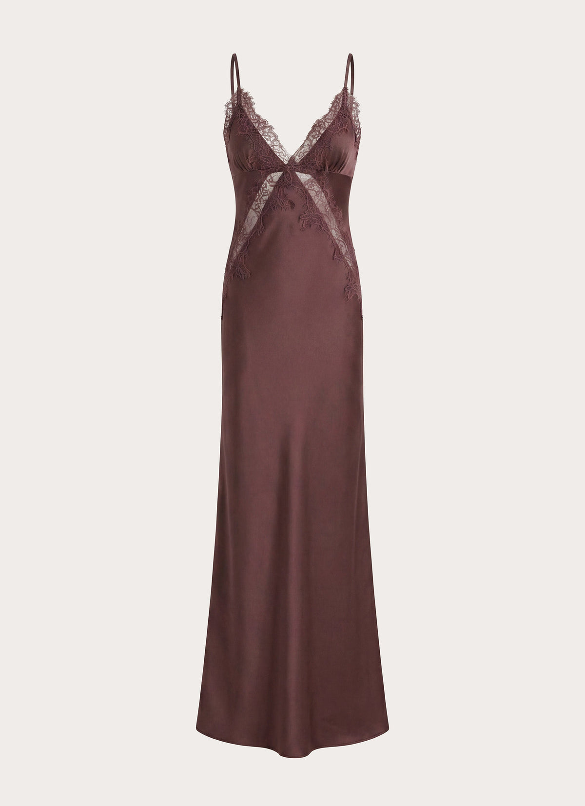 Winona Night Slip Dress - Chocolate
