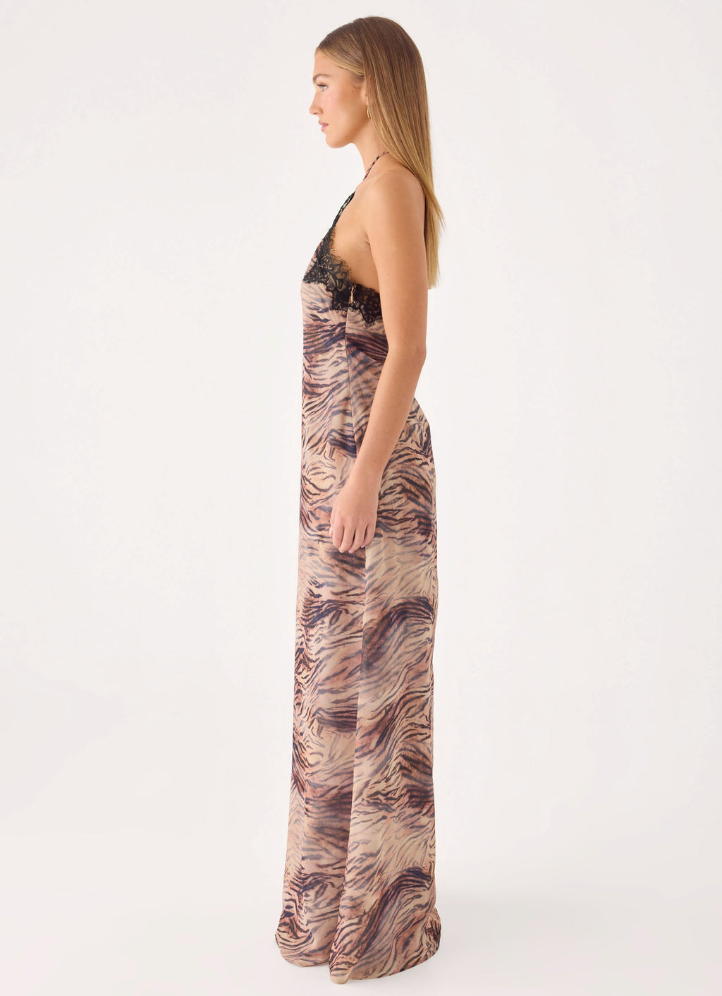 Zamarita Halter Maxi Dress - Golden Tiger